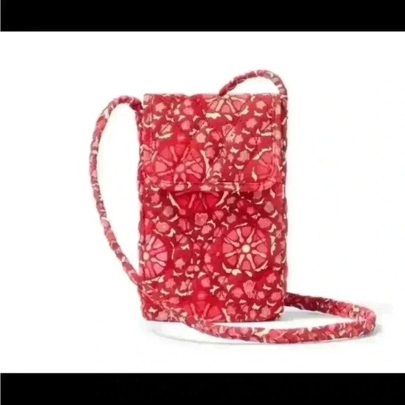 🆕 RODE Red Zinnia Floral Print Crossbody Bag - Picture 1 of 7